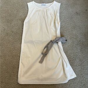 Brunello Cucinelli white blouse with bow in front